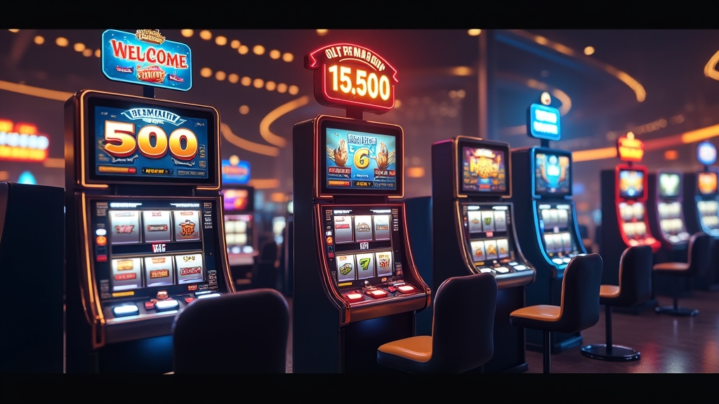 Casino-lobby met verschillende bonusaanbiedingen voor nieuwe en vaste spelers